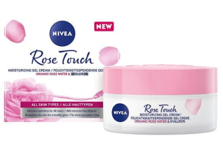 Nivea Rose Touch hydratační denní gel-krém pro všechny typy pleti 50 ml